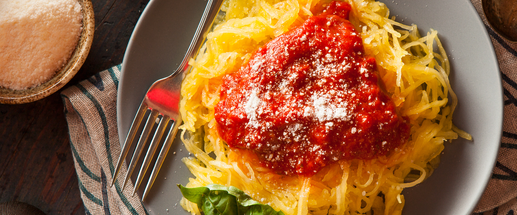 Spaghetti Squash with Tomato-Basil Sauce